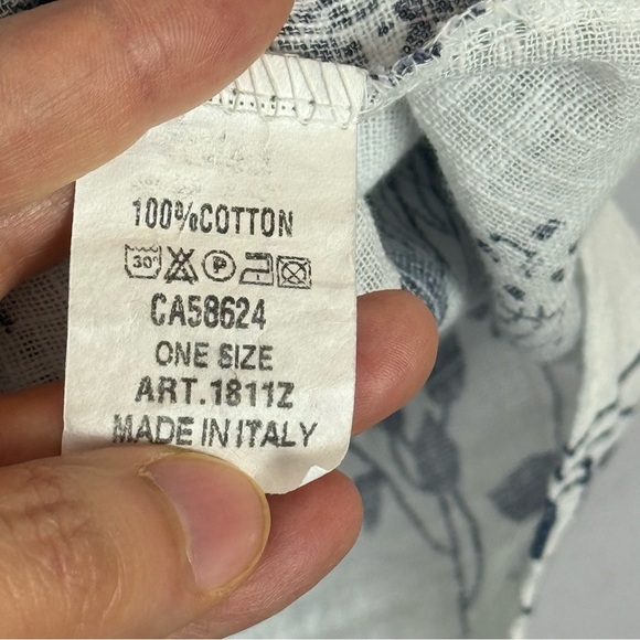 Beyond Capri Blue White Short Sleeve Boxy Tunic One Size - Picture 9 of 10